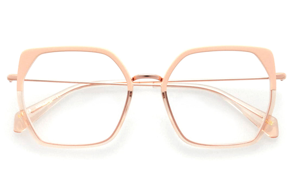 Kaleos Eyehunters - Barber Eyeglasses Transparent Pink/Opaque Pink