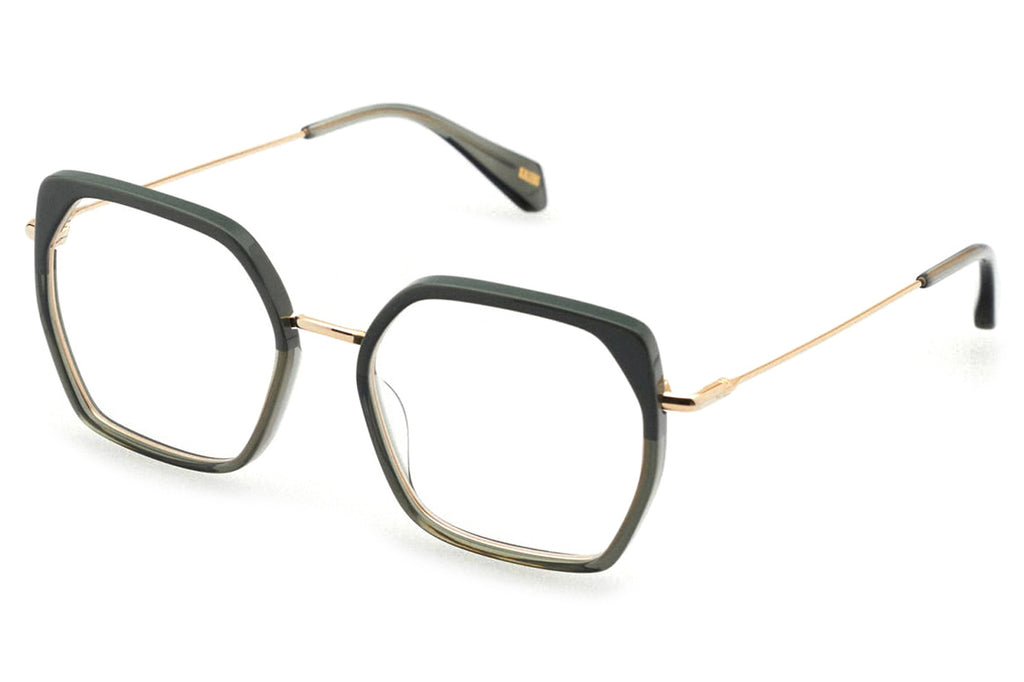 Kaleos Eyehunters - Barber Eyeglasses Transparent Green/Opaque Green