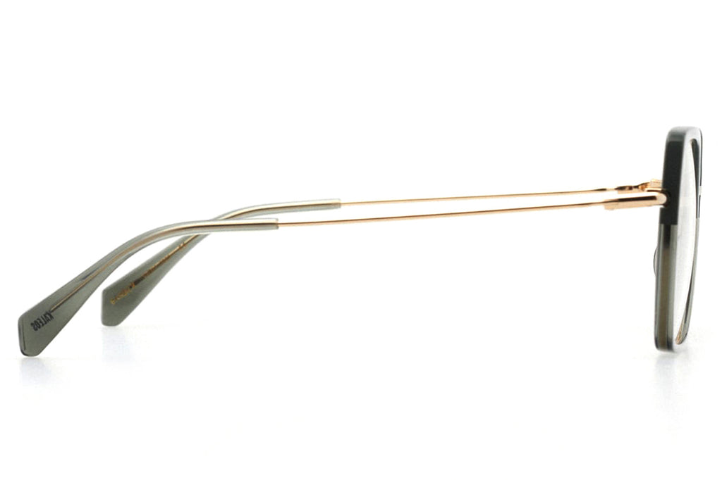 Kaleos Eyehunters - Barber Eyeglasses Transparent Green/Opaque Green