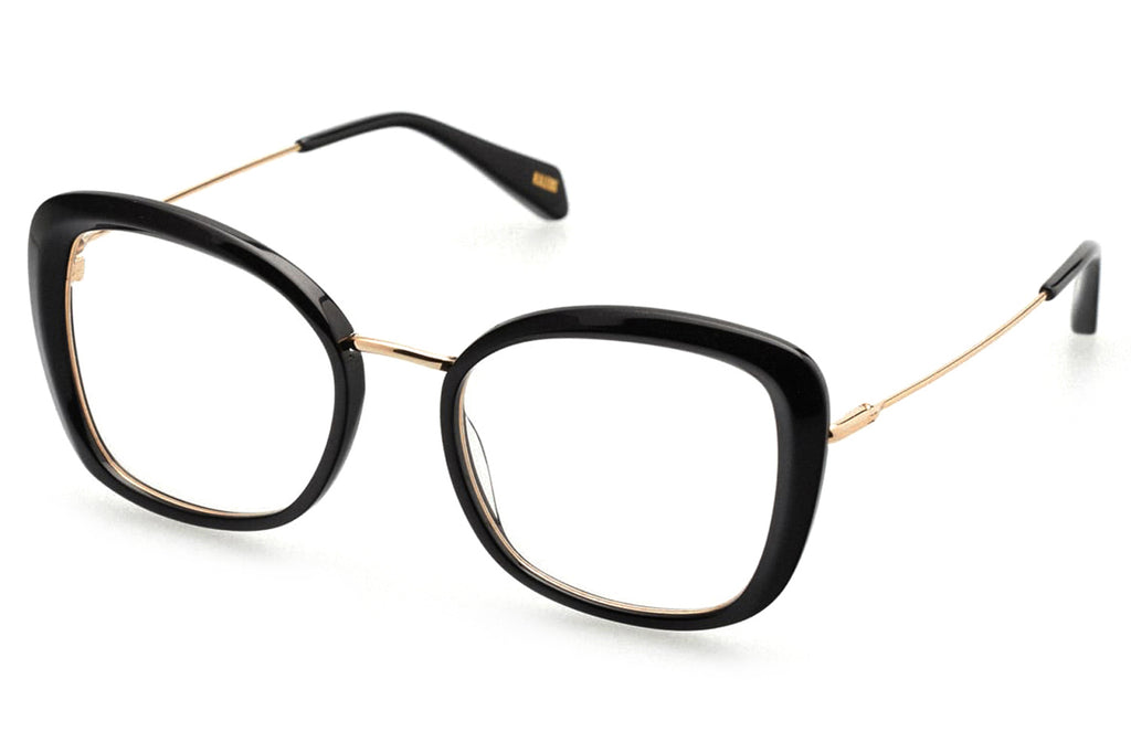 Kaleos Eyehunters - Carlini Eyeglasses Black/Gold