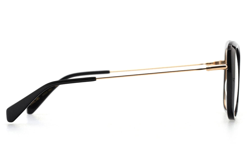 Kaleos Eyehunters - Carlini Eyeglasses Black/Gold