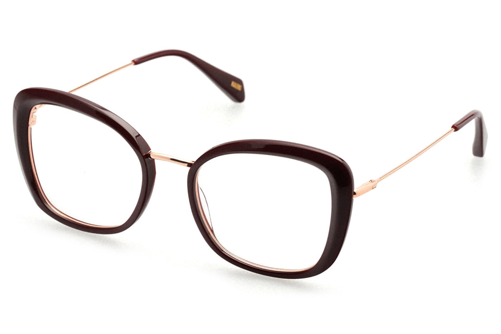 Kaleos Eyehunters - Carlini Eyeglasses Garnet/Rose Gold