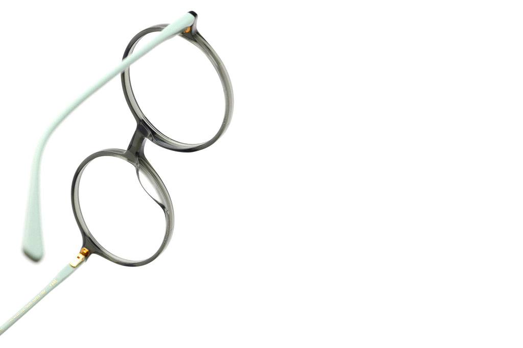 Kaleos Eyehunters - Kane Eyeglasses Transparent Opaque Green