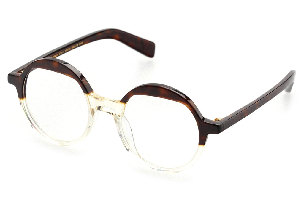 Kaleos Eyehunters - Baxter Eyeglasses Dark Brown Tortoise/Crystal