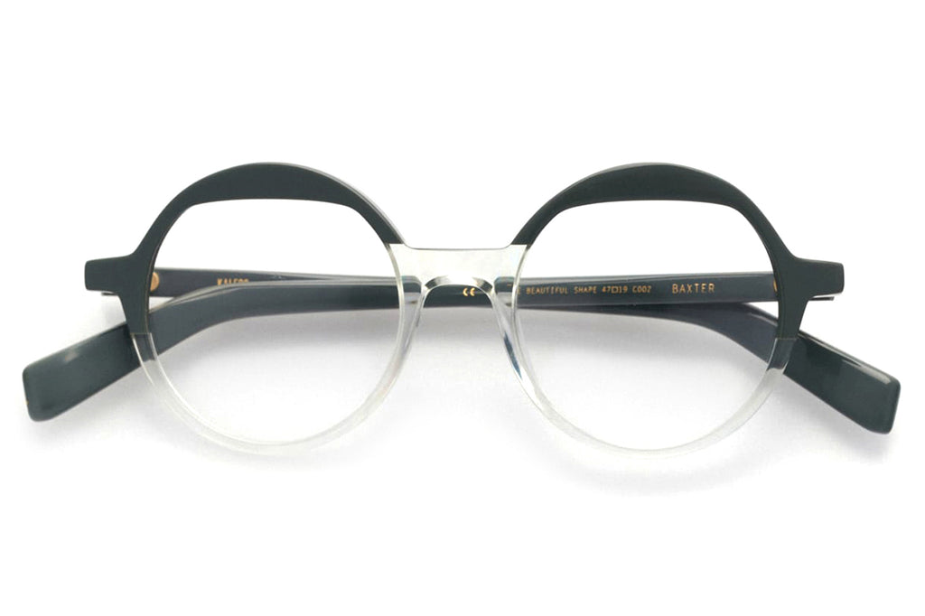 Kaleos Eyehunters - Baxter Eyeglasses Opaque Green/Crystal