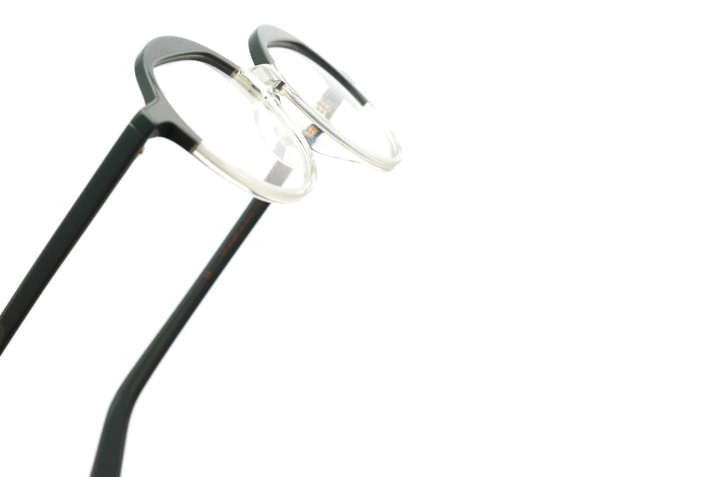 Kaleos Eyehunters - Baxter Eyeglasses Opaque Green/Crystal