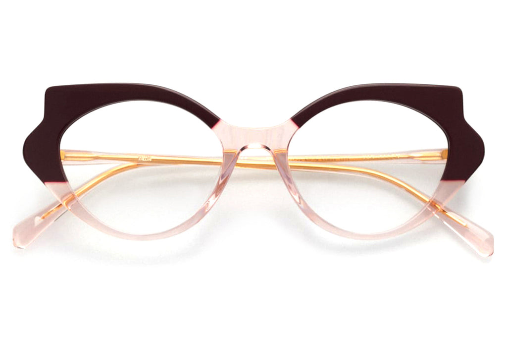 Kaleos Eyehunters - Van Allen Eyeglasses Transparent Pink/Garnet