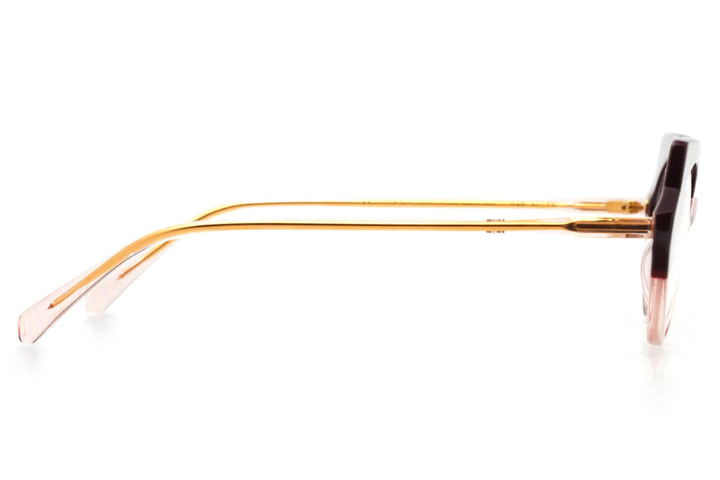 Kaleos Eyehunters - Van Allen Eyeglasses Transparent Pink/Garnet