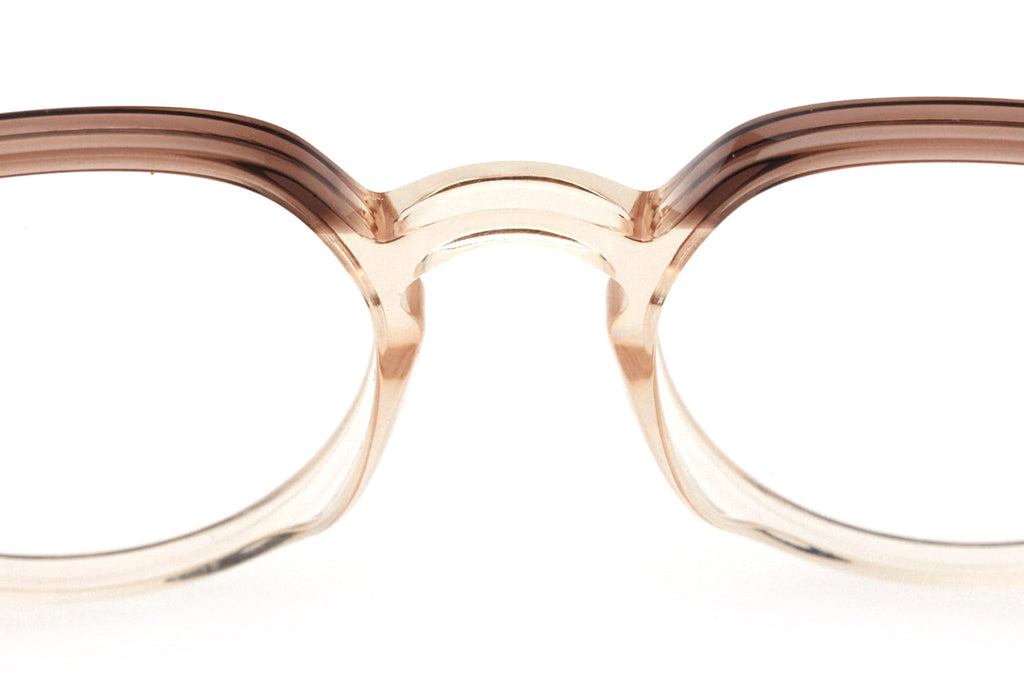 Kaleos Eyehunters - Gould Eyeglasses Transparent Brown/Opaque Brown