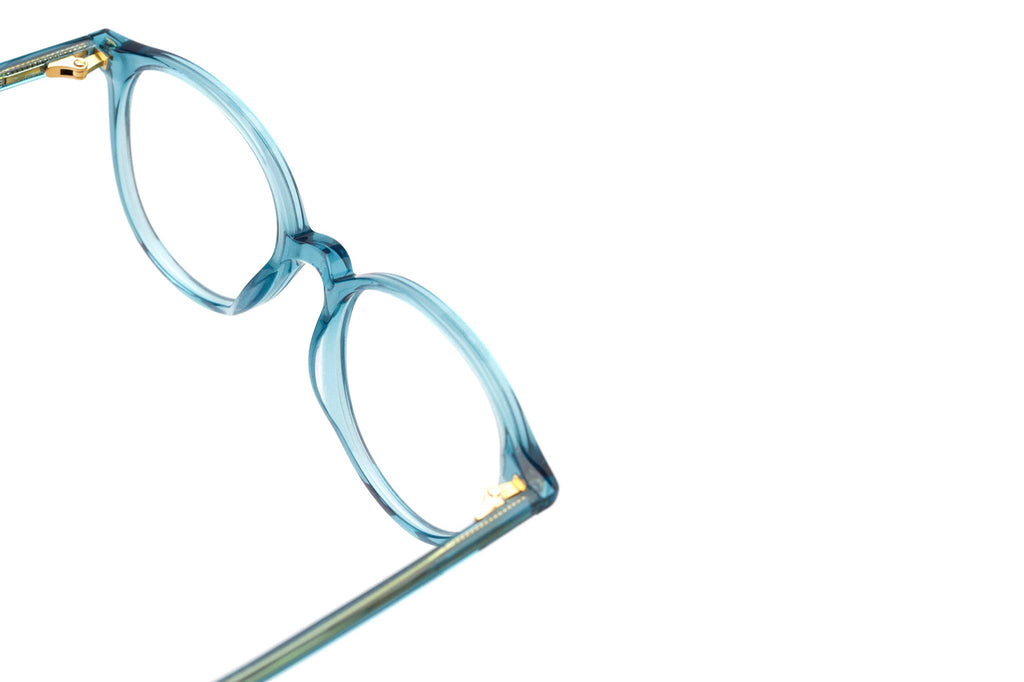 Kaleos Eyehunters - Kusakabe Eyeglasses Transparent Dark Turquoise