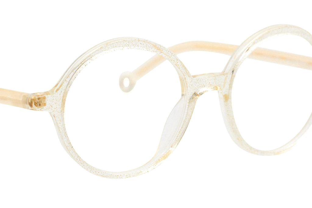 Kaleos Eyehunters - Hushpuppy Eyeglasses Transparent Beige with Glitters
