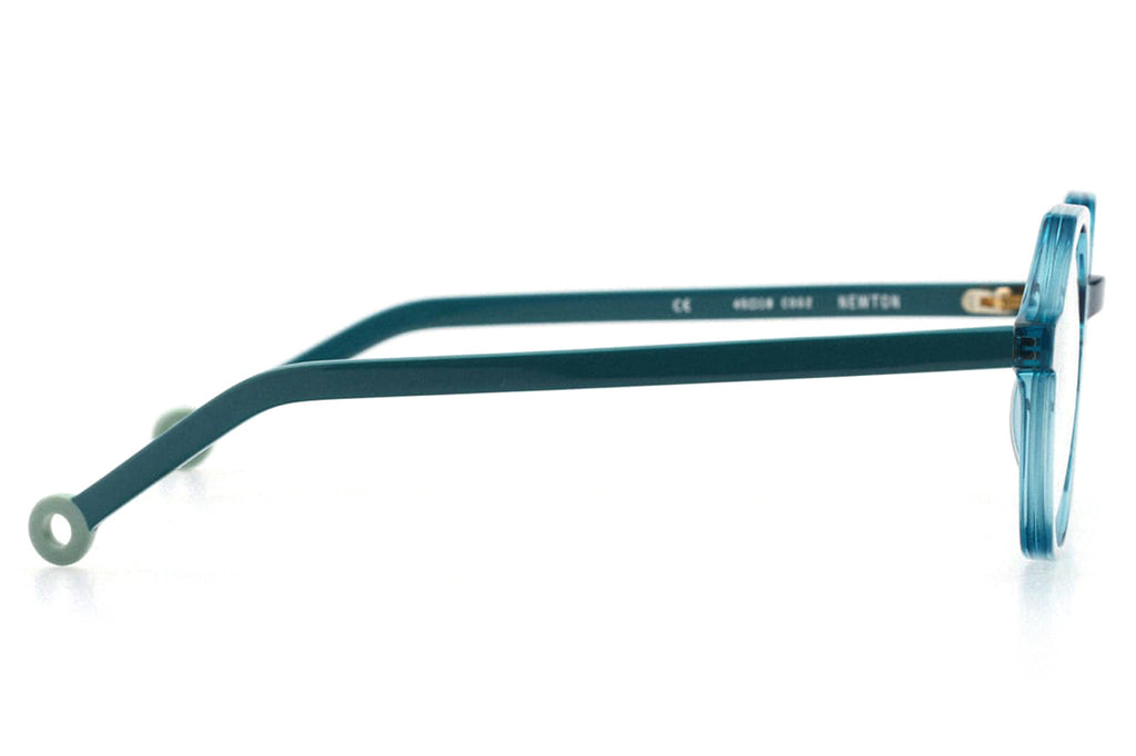 Kaleos Eyehunters - Newton Eyeglasses Transparent Dark Turquoise