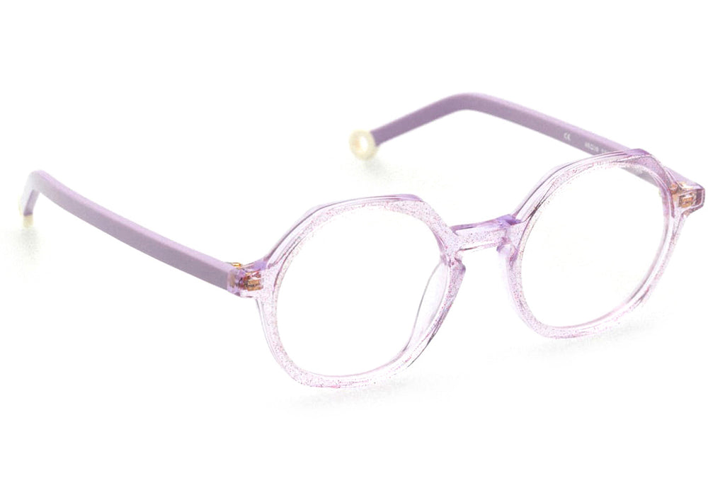 Kaleos Eyehunters - Newton Eyeglasses Lilac with Glitters