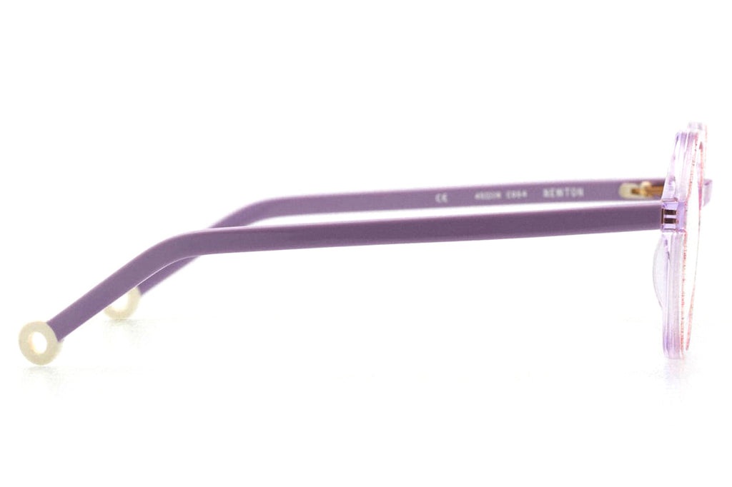 Kaleos Eyehunters - Newton Eyeglasses Lilac with Glitters