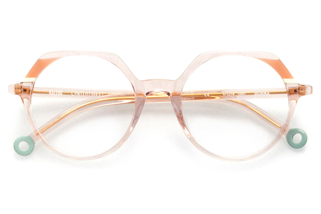 Kaleos Eyehunters - Burke Eyeglasses Pink Crystal/Light Brown