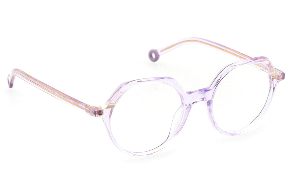 Kaleos Eyehunters - Burke Eyeglasses Translucent Lilac with Glitters