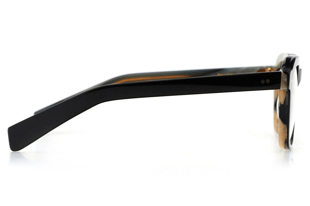 Kaleos Eyehunters - Bannister Eyeglasses Black/Havana Horn