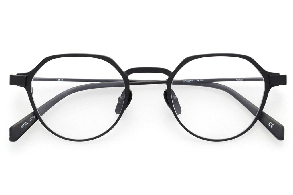 Kaleos Eyehunters - Hansen Eyeglasses Matte Black