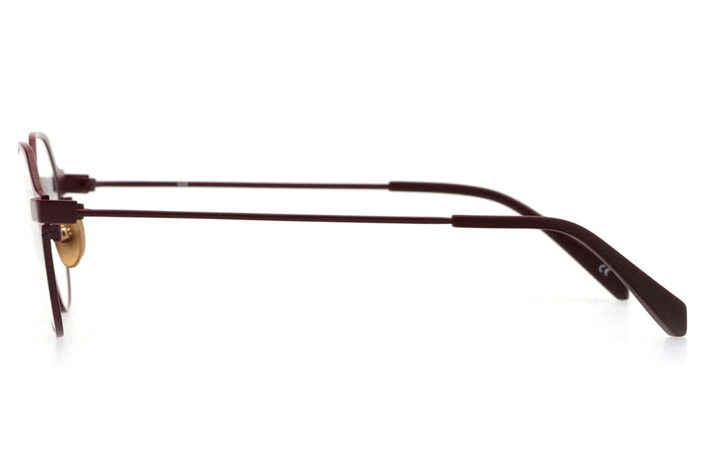 Kaleos Eyehunters - Hansen Eyeglasses Matte Garnet/Gold