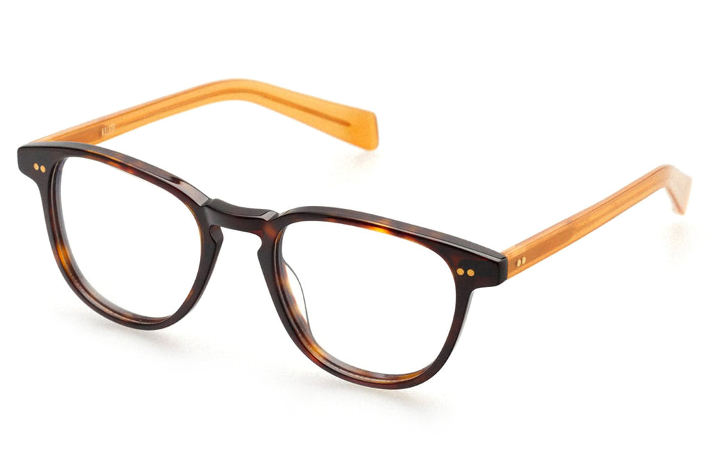 Kaleos Eyehunters - Gladney Eyeglasses Dark Brown Tortoise