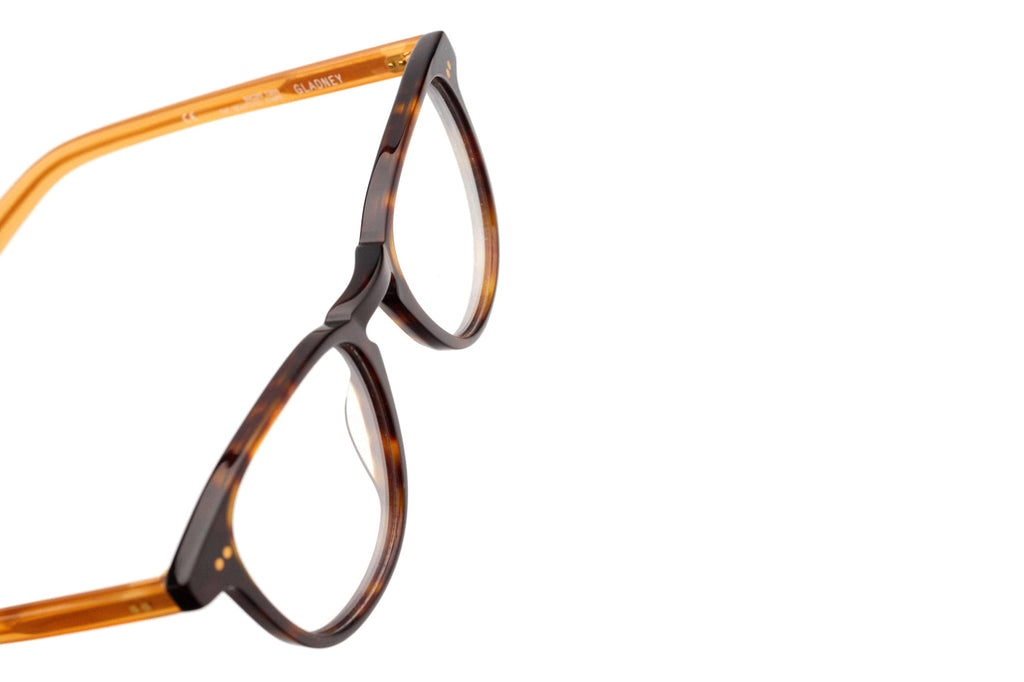 Kaleos Eyehunters - Gladney Eyeglasses Dark Brown Tortoise