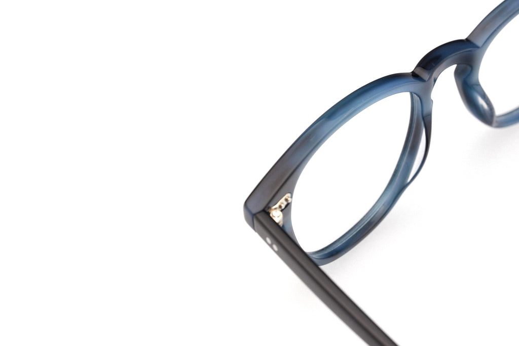 Kaleos Eyehunters - Gladney Eyeglasses Dark Blue Tortoise