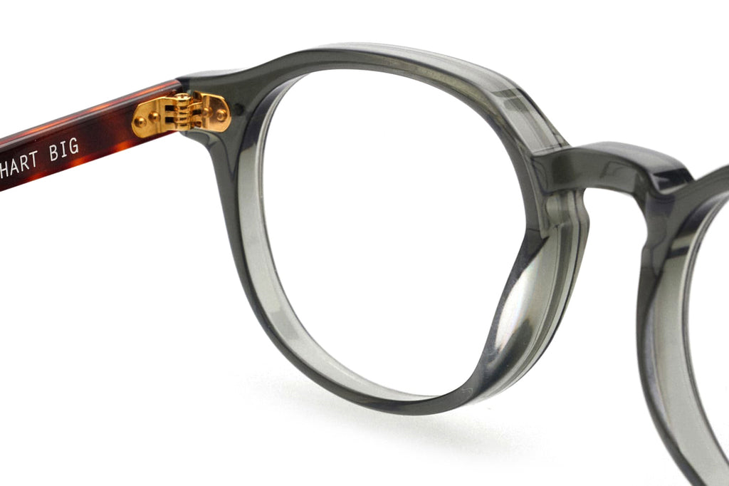 Kaleos Eyehunters - Burkhart Big Eyeglasses Transparent Grey