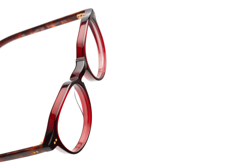 Kaleos Eyehunters - Burkhart Big Eyeglasses Dark Garnet