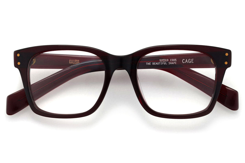 Kaleos Eyehunters - Cage Eyeglasses Dark Garnet