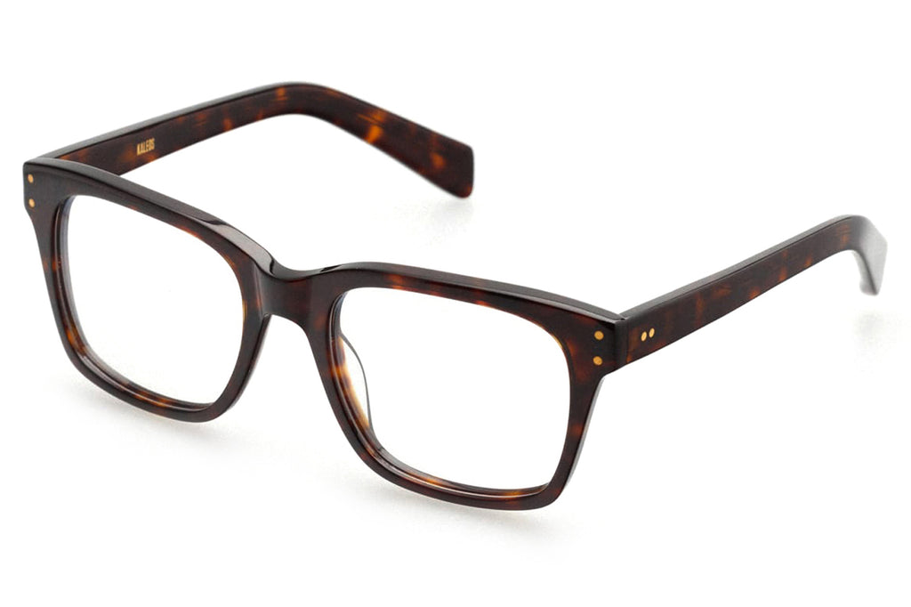 Kaleos Eyehunters - Cage Big Eyeglasses Dark Brown Havana
