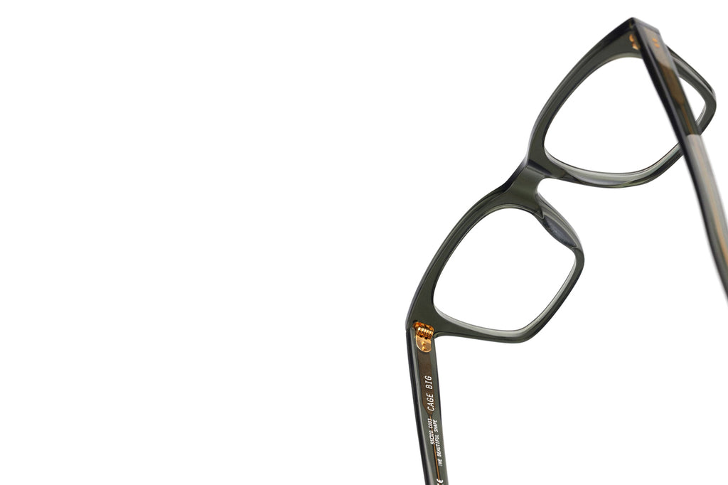 Kaleos Eyehunters - Cage Big Eyeglasses Transparent Green