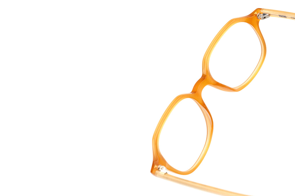 Kaleos Eyehunters - Brierley Eyeglasses Translucent Amber