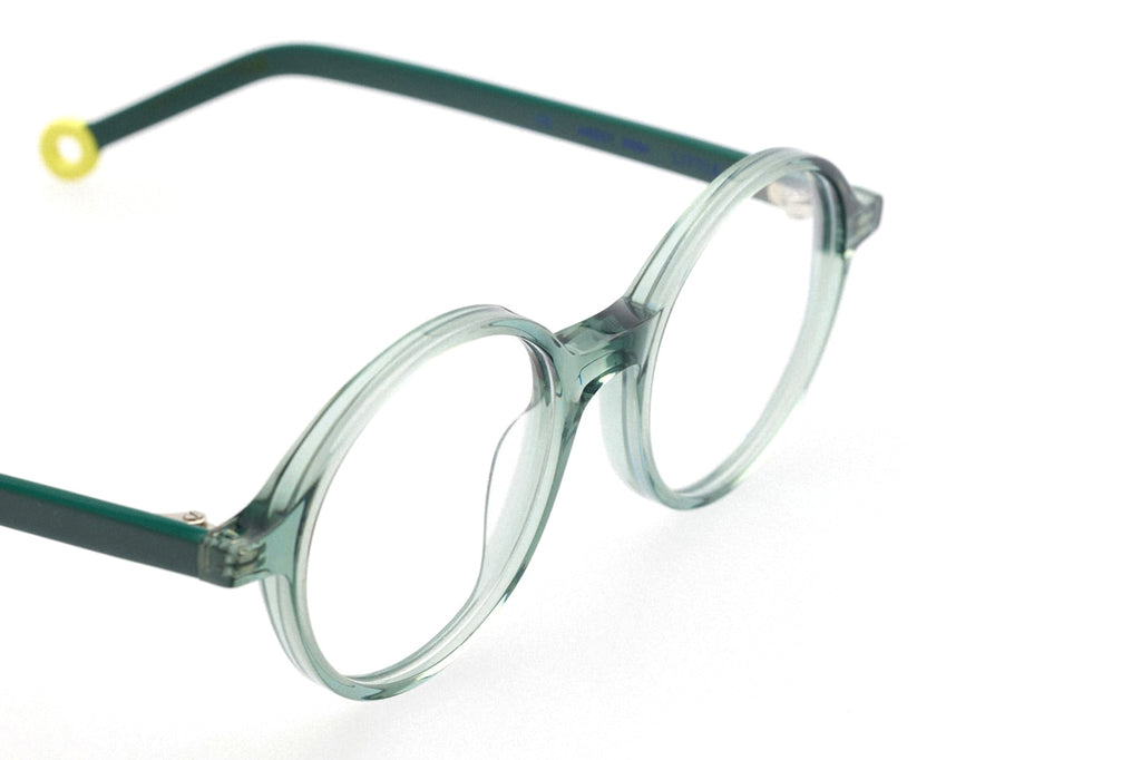 Kaleos Eyehunters - Little Eyeglasses Transparent Opaque Green