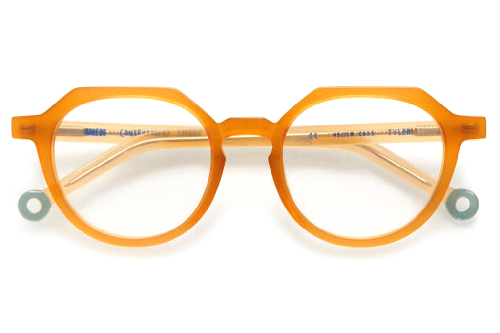 Kaleos Eyehunters - Tyler Eyeglasses Translucent Amber