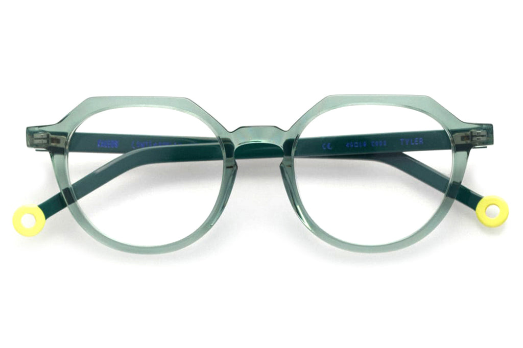 Kaleos Eyehunters - Tyler Eyeglasses Transparent Opaque Green