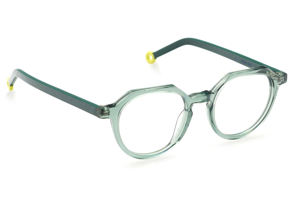 Kaleos Eyehunters - Tyler Eyeglasses Transparent Opaque Green