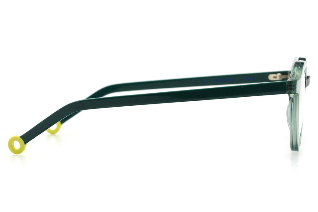 Kaleos Eyehunters - Tyler Eyeglasses Transparent Opaque Green