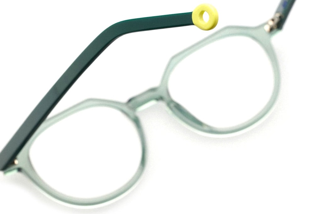 Kaleos Eyehunters - Tyler Eyeglasses Transparent Opaque Green