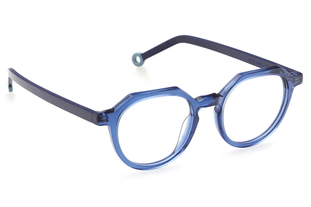 Kaleos Eyehunters - Tyler Eyeglasses Transparent Dark Blue