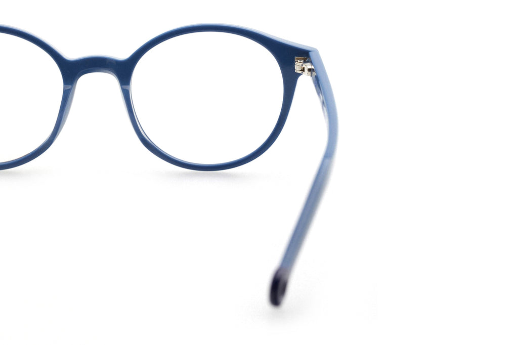Kaleos Eyehunters - Eveshim Eyeglasses Monochrome Blue