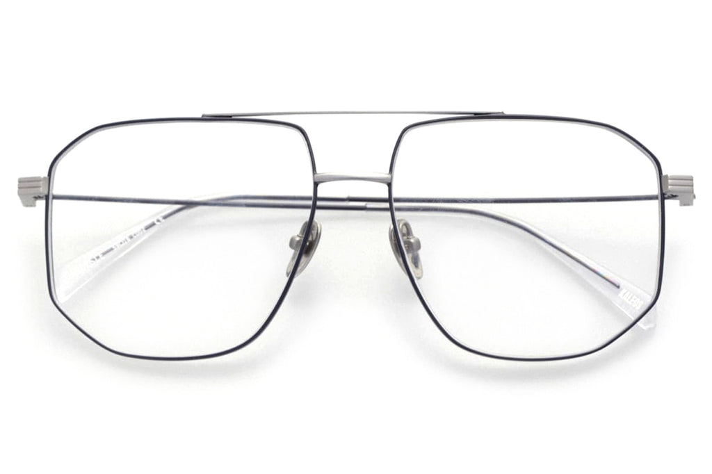 Kaleos Eyehunters - Carlisle Eyeglasses Dark Matte Grey/Silver