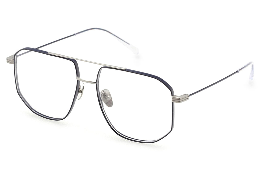 Kaleos Eyehunters - Carlisle Eyeglasses Dark Matte Grey/Silver