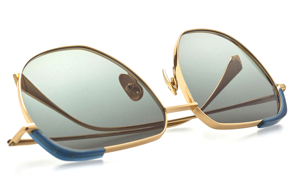 Kaleos Eyehunters - Booth Sunglasses Gold/Blue