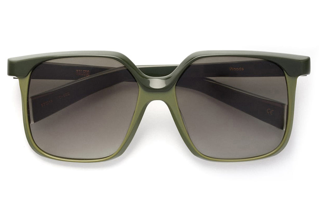 Kaleos Eyehunters - Woods Sunglasses Dark Green/Light Green