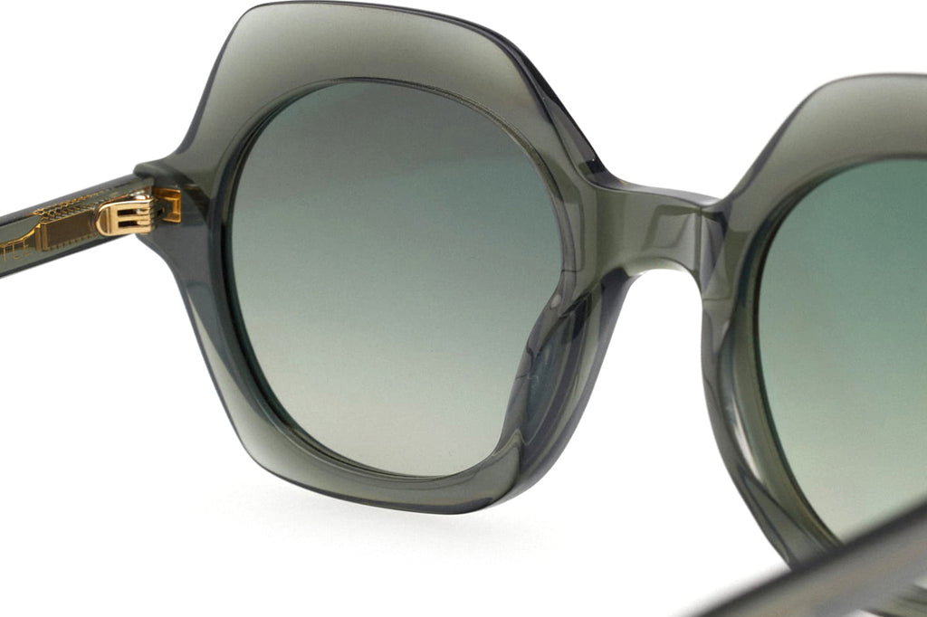 Kaleos Eyehunters - Beetle Sunglasses Transparent Green/Dark Green