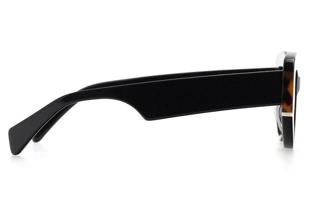Kaleos Eyehunters - Fowler Sunglasses Black/Dark Brown Havana/White