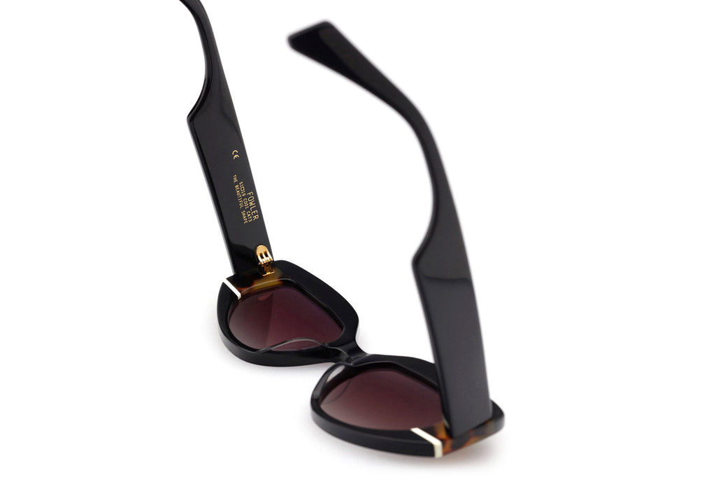 Kaleos Eyehunters - Fowler Sunglasses Black/Dark Brown Havana/White
