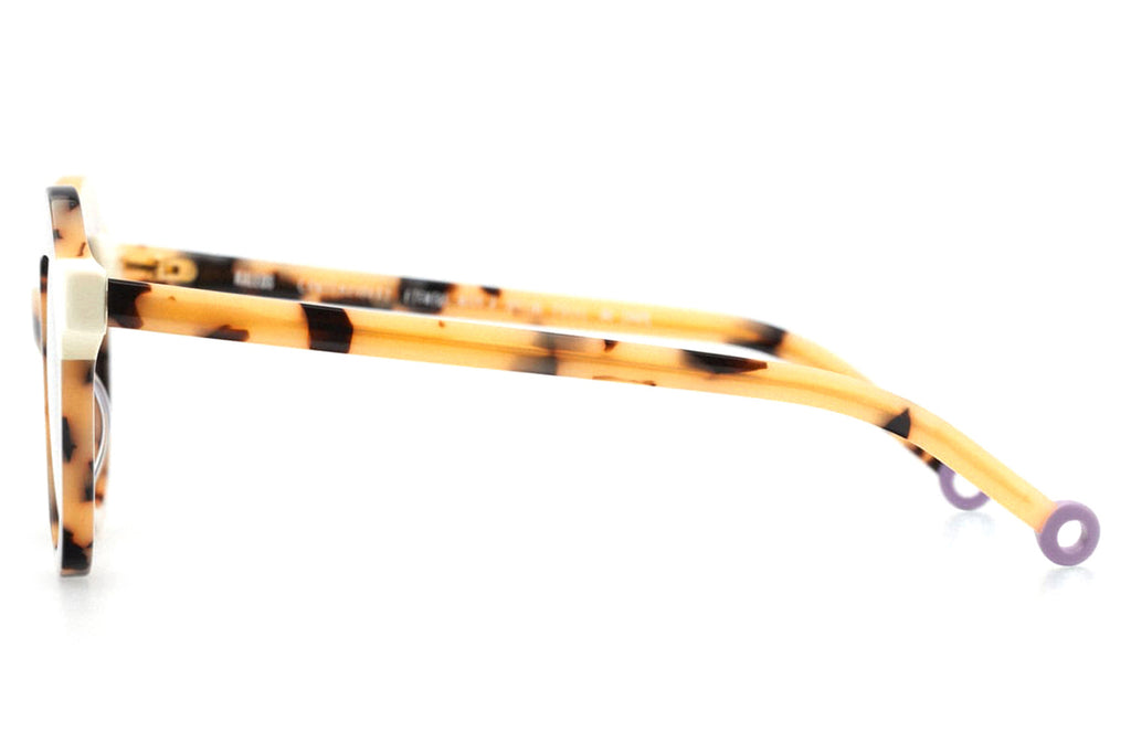 Kaleos Eyehunters - Crewe Sunglasses Spotted Beige Tortoise/White