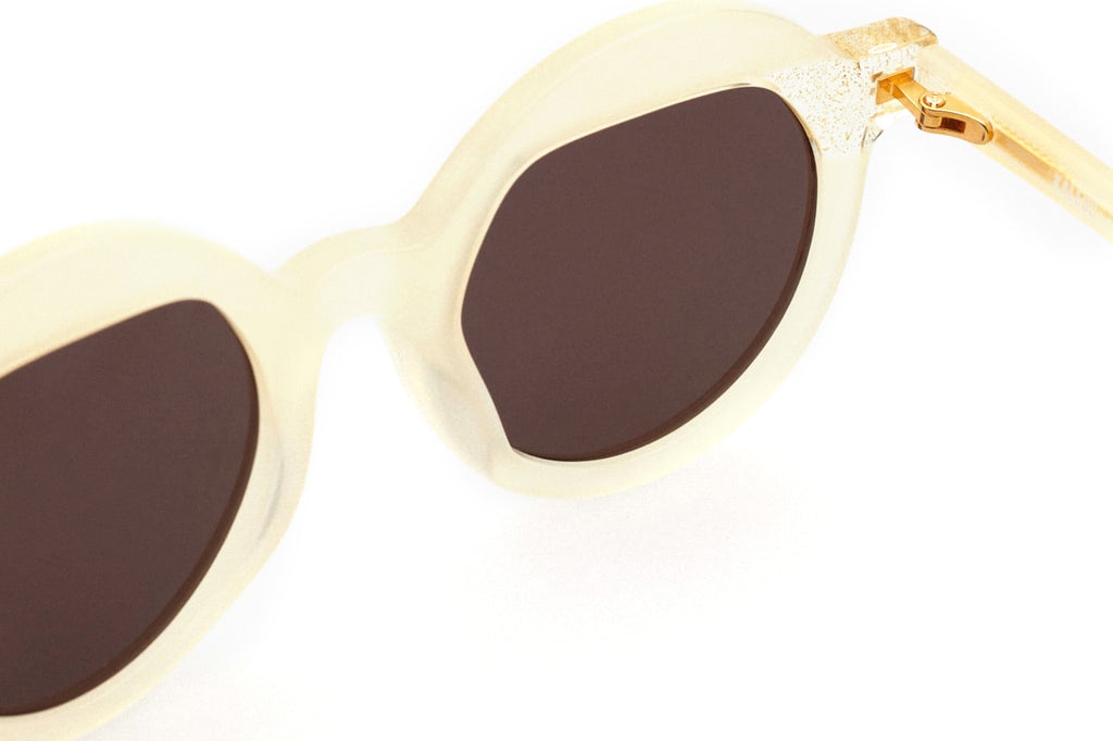 Kaleos Eyehunters - Crewe Sunglasses Translucent Beige/Glittery Beige