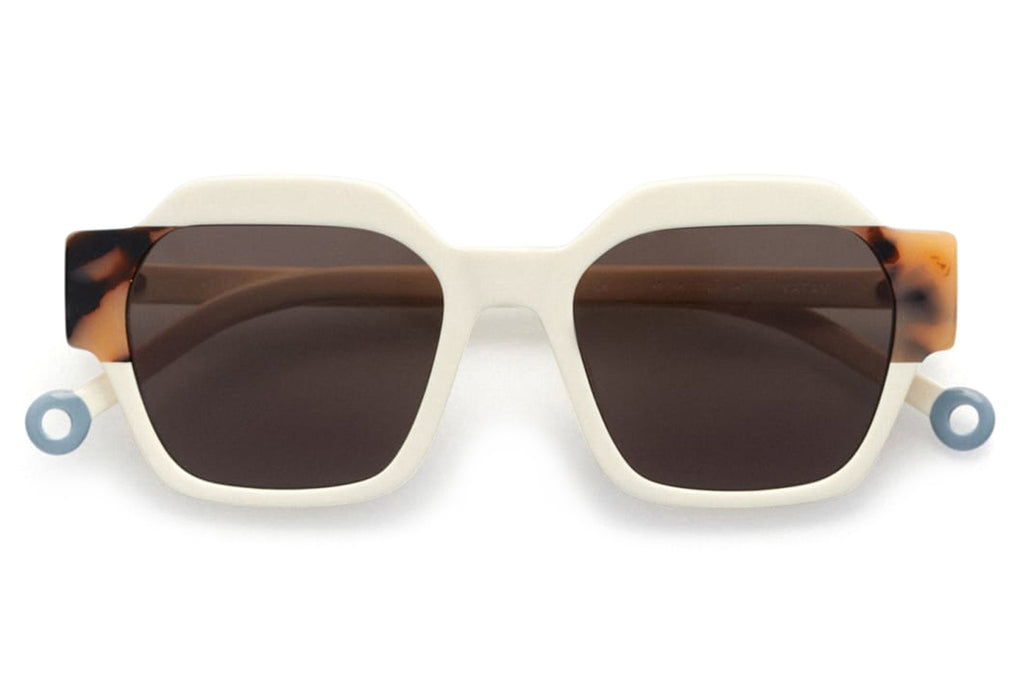 Kaleos Eyehunters - Yatay Sunglasses Ivory/Spotted Beige Tortoise